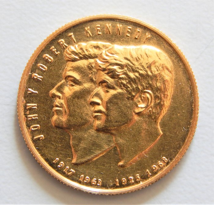 Stany Zjednoczone - John & Robert F. Kennedy - Medalla Conmemorativa  1917-1963 / 1925-1968  - Złoto