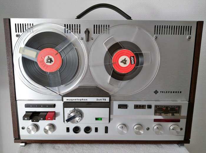 Telefunken - Magnetophon 204-TS- 4 Tracks-Stereo - Kassettendeck, 18 cm