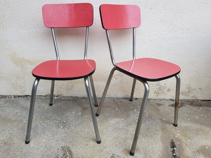 Πεπαλαιωμένο μυρμήγκι καρέκλες ετών ' 70 (2)