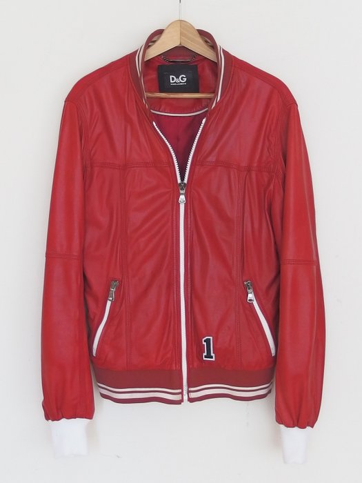D&G - Leather jacket - Size: M - Catawiki