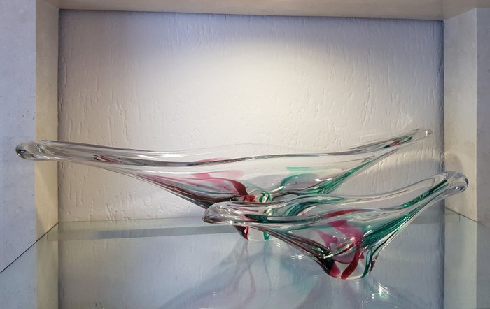 Max Verboeket - Kristalunie Maastricht - Glass object, Platter (2) - Crystal