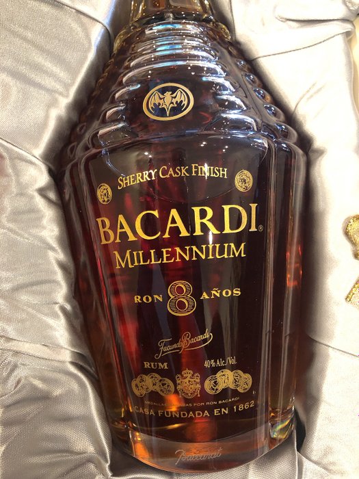 Bacardi - Special Edition 8 yr old Millennium Baccarat Crystal Rum - 750ml