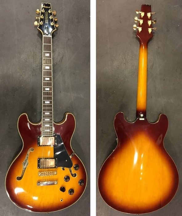 Aria - Pro II TA-61, 1984 - Semi-hollow body guitar - 韩国 - 1984