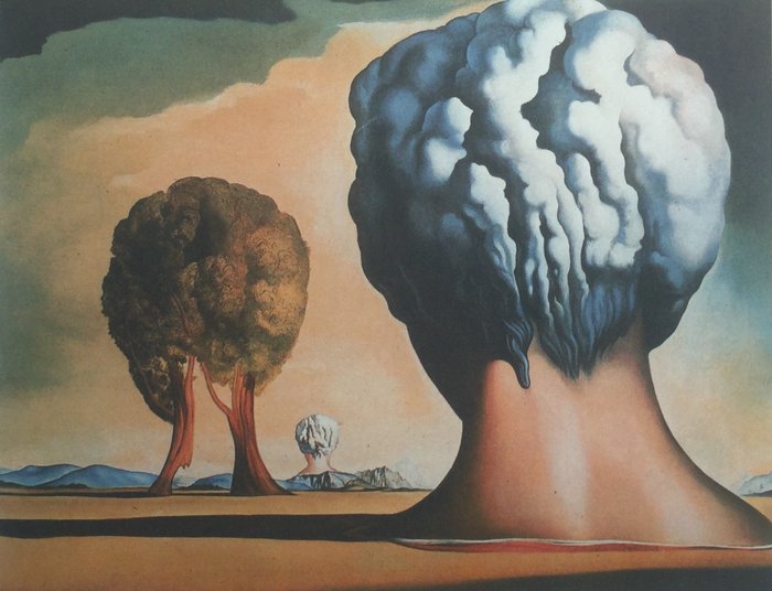 Salvador Dali  - Les Trois sphinx de Bikini (1947)