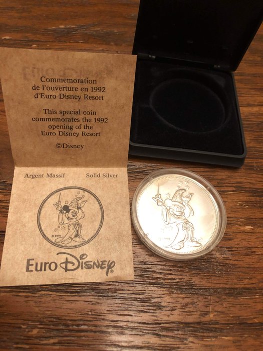 Euro Disney Resort - Commemorative Coin - Grand Opening - Zilver - (1992)