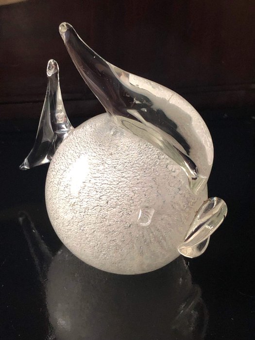 La Murrina - puffer fish (1) - silvered Murano glass