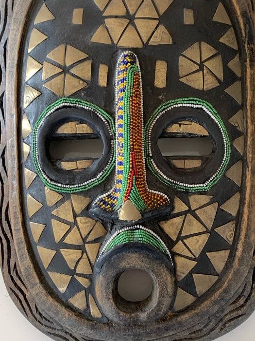 Maske - Baganda - Uganda - Afrikanische Bronze, Holz - Afrika 