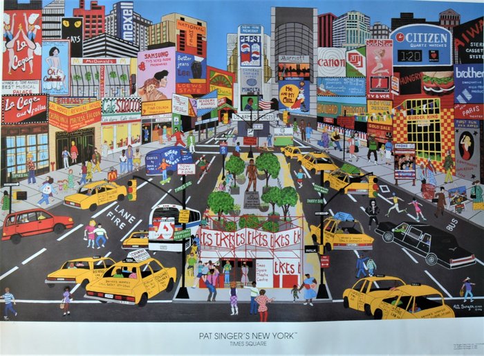 Pat Singer -  New York Time Square  - 1992