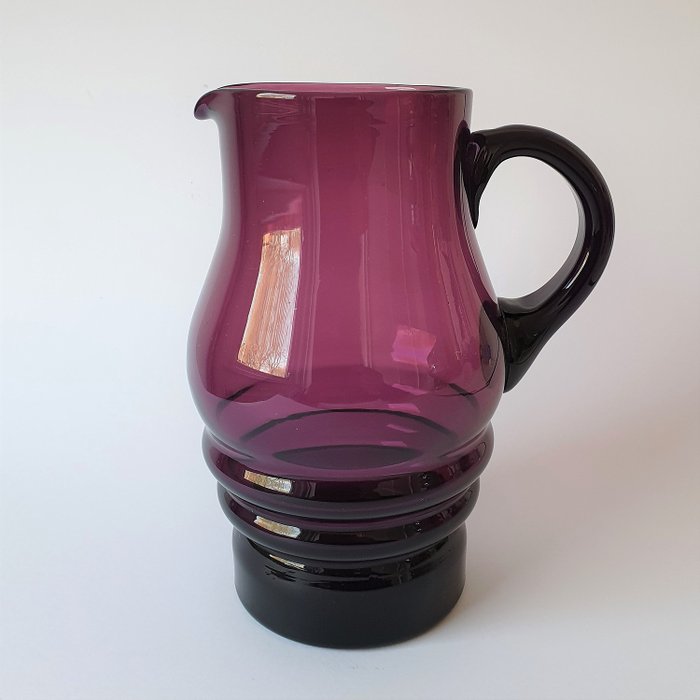 A. D. Copier - Royal Leerdam - Purple water jug - Glass