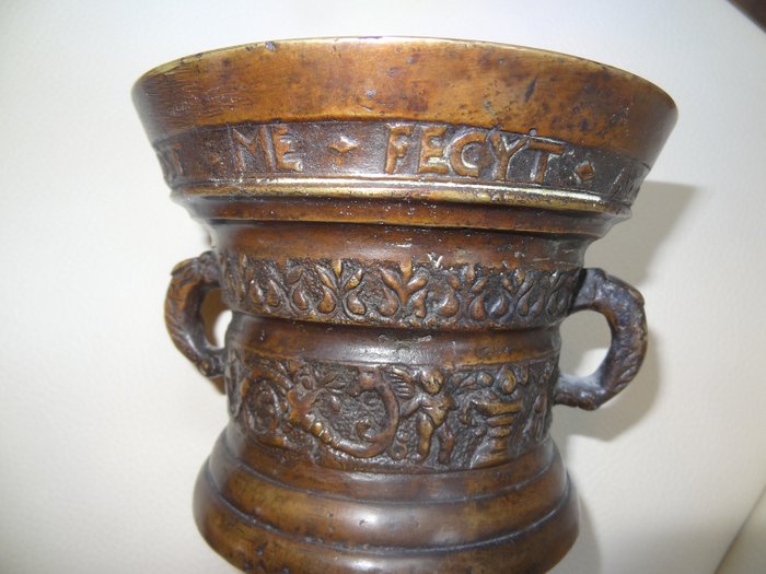 "Henrick ter Horst me fecyt", Mortar - Bronze - Late 19th century