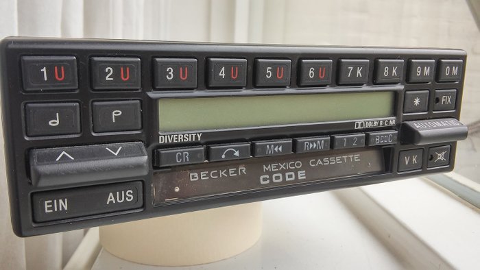 rádió benz mercedes - Becker mexico diversity - 1988-1988