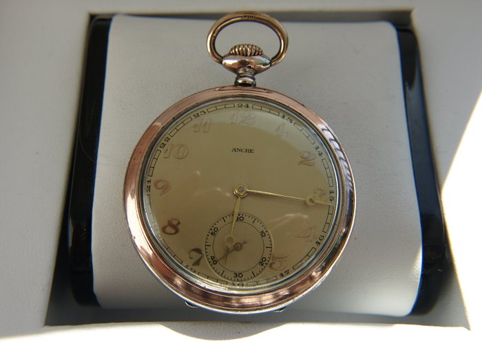 Ancre - de Precision - Silver pocket watch NO RESERVE PRICE - 14649 - Heren - 1901-1949
