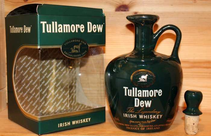 Tullamore Dew The Legendary, Ceramic Jug incl. Stopper, Dark green - 700ml