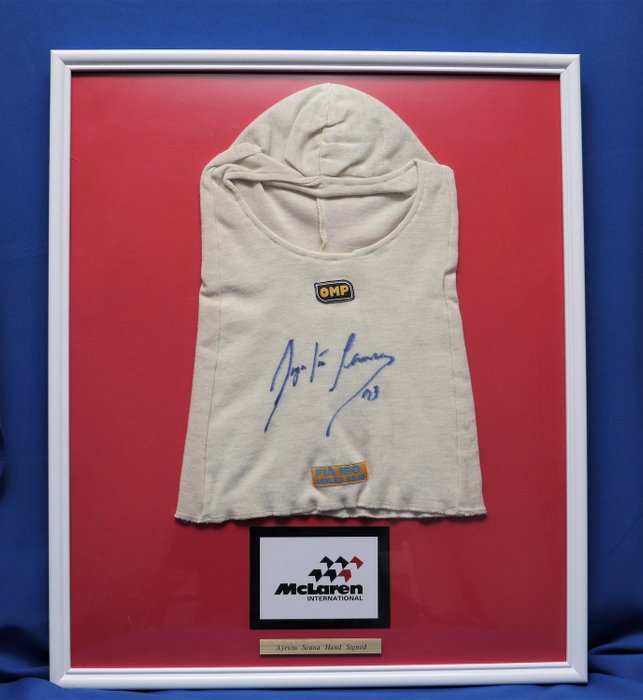 Formel 1 - Ayrton Senna - Autogramm, Nomex Balaclava