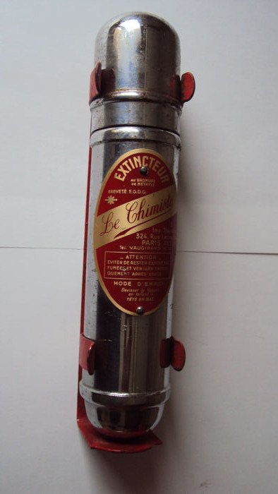 oude oude auto brandblusser -  le chimiste - 1950-1920