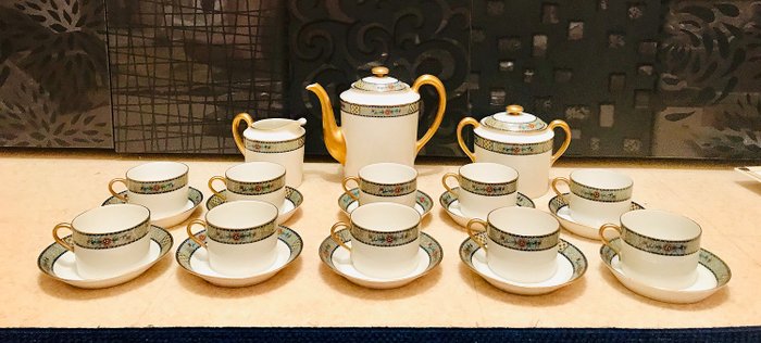 Haviland - Limoges - old tea / coffee service (10 pers.) - Porcelain