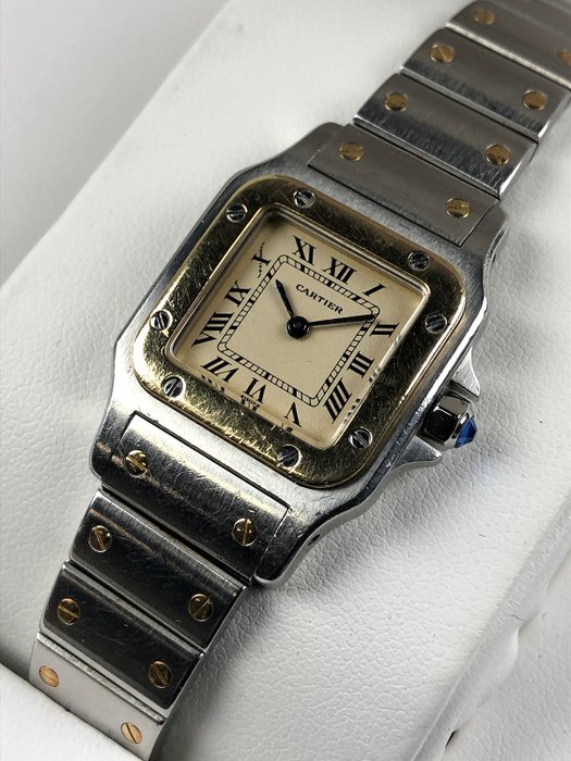 Cartier - Santos Galbee Lady Gold/Steel - 1057930 - Damen - 1990-1999