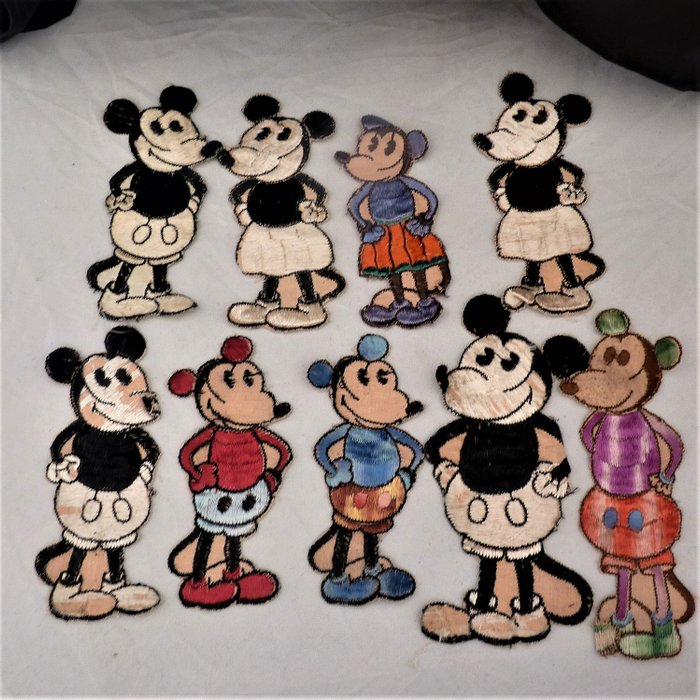 Walt Disney - Turmac applicatie zijdjes - Mickey Mouse & Minnie Mouse - (1930/1930)