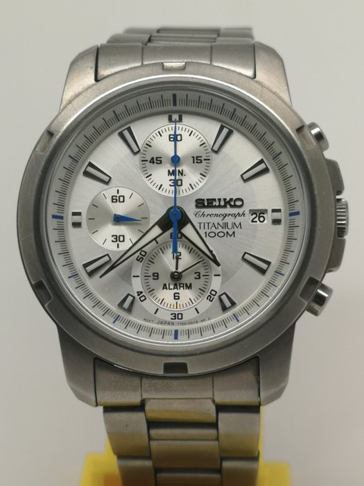 Seiko - Chronograph Titanium 100 7T62-0BF0 - Mężczyzna - 1990-1999