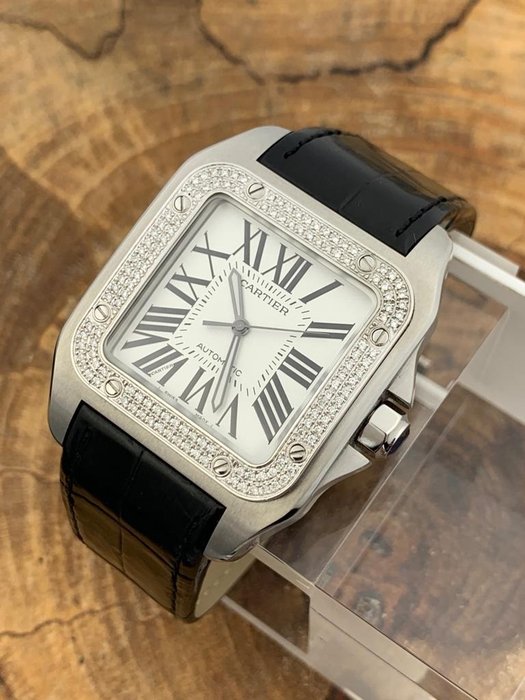 Cartier - Santos 100 XL Diamond Bezel 