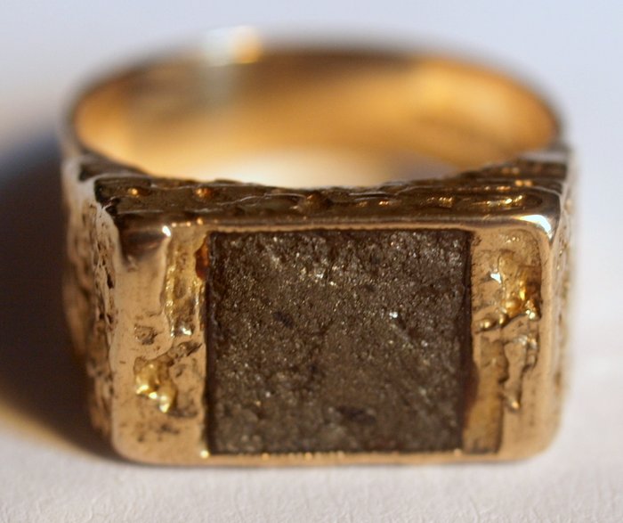 Lapponia - 18 kt. Yellow gold - Ring Copper ore