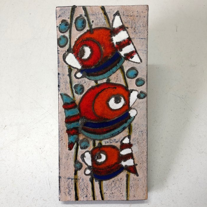 Ruscha Art - Keramik Plaque „Fish” (1) - Ceramika