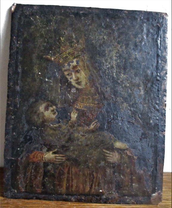 Malowanie miedziane - olej na miedzi - XVII wiek