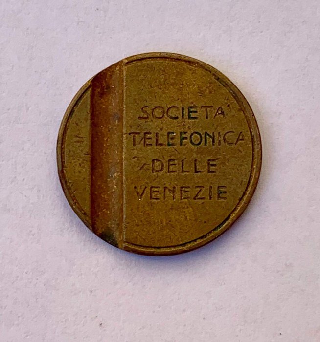 Italia - Gettone TELVE disco combinatore - 1932 - messing