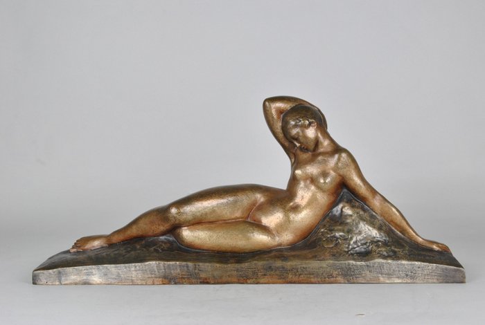 Amedeo Gennarelli (1881-1943) - 'Mujer desnuda', Escultura