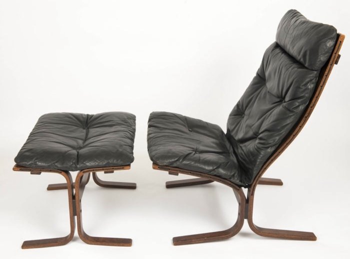 Ingmar Relling - Westnofa - Lounge stoel - Siesta lounge chair met ottoman, by Ingmar Reiling for Westnofa