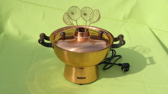 SIGG-Electric cuivre chinois/mongol chaudron/fondue Pan (2 1/2 L