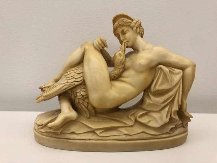 G.R. - Leda and the Swan, Sculpture - Artificial stone