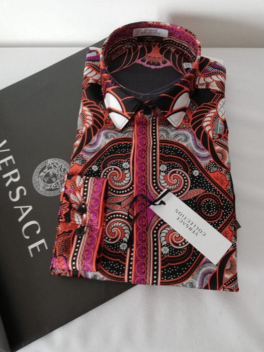 Versace Collection - Seidenhemd für Herren - Größe: EU 41 - IT 52 - UK/US 16,5*
