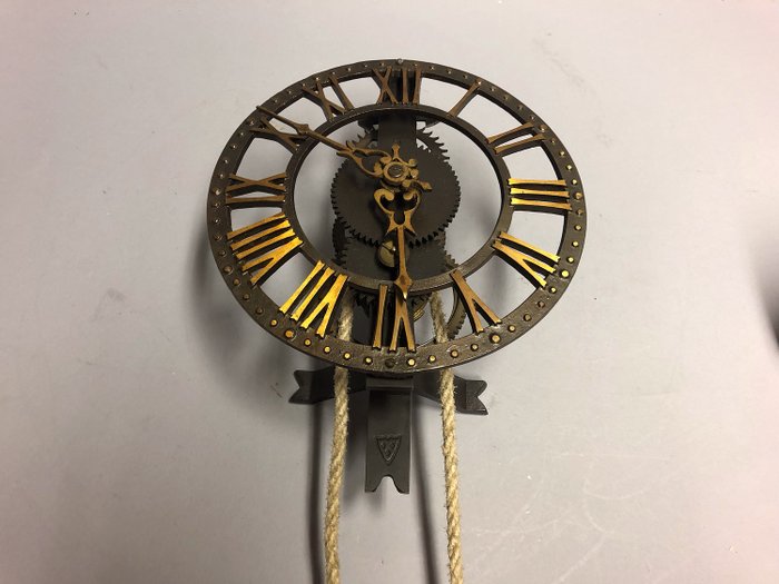 Relógio esqueleto - Warmink - Ferro fundido - Período 1955