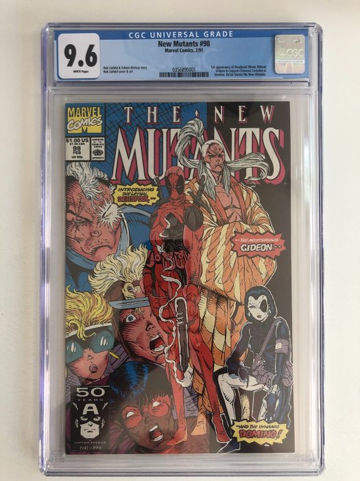 New Mutants #98 - 1st Appearance of Deadpool!! - CGC Graded 9.6!! - Extremely High Grade!!! - Softcover - Eerste druk - (1991)