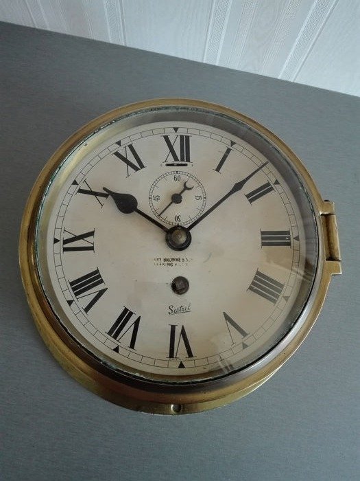 Sestrel Ship的时钟 - 铜 - 20世纪下半叶