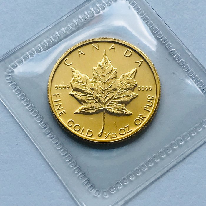 Canada - 5 Dollars  1987 - Maple Leaf - 1/10 oz - Goud