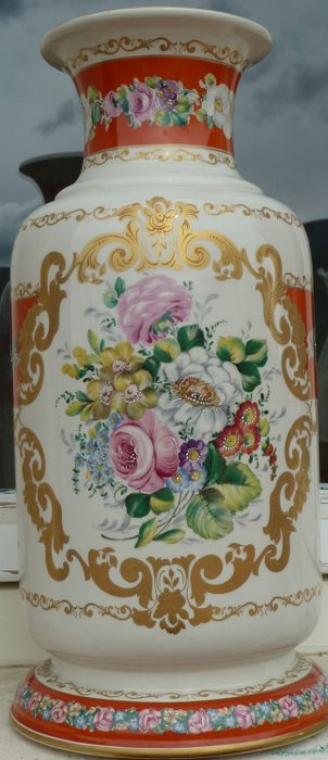 A.C.F. - Decor de Paris - 法国瓷花瓶 - 瓷