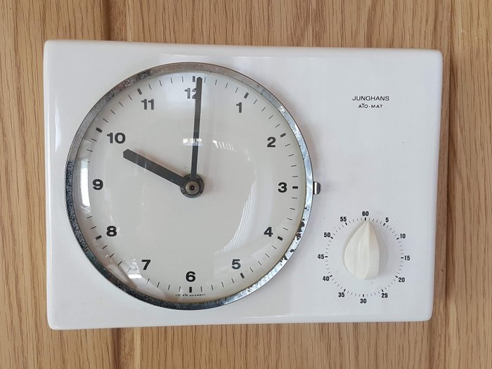 Junghans - Horloge de cuisine avec sablier (fonctionne) - Contemporain - céramique, acier, verre