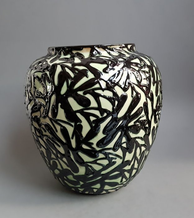 Prof. Max Laeuger - Karlsruhe  - Stilisierte Art Deco Vase