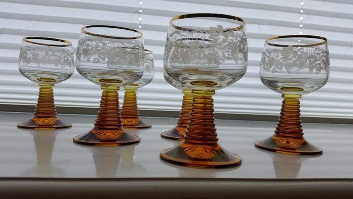 Durand Luminarc - Cristal D'Arques - Rhine wine glasses (6) - Glass