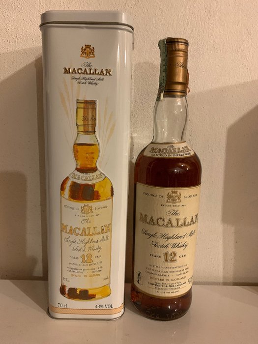 Macallan 12 years old Giovinetti & Figli - Old label - Official bottling - b. Jaren 1990 - 70cl