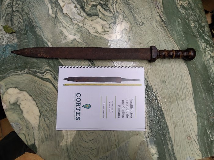 Αρχαία Ρωμαϊκή Σίδερο Γλαδιού σπαθί - 49×5×66 mm - (1)