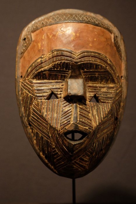 Mask - Wood - Tetela - Congo DRC 