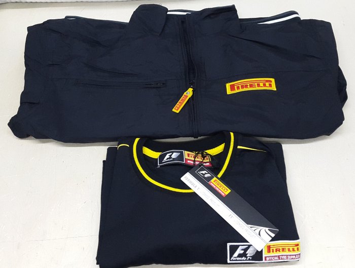 Jacket + tricou furnizor oficial de anvelope - Pirelli for Racing Formula 1 - 2018 (2 articole) 