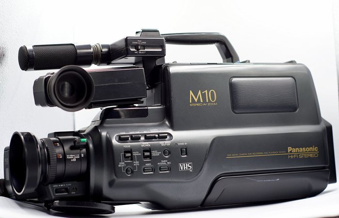 Panasonic NV-M10 VHS Professional Movie Video Camera Camcorder w Case