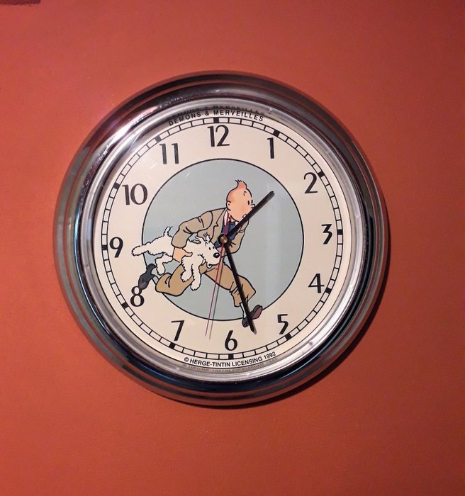 Tintin - Horloge murale Démons & Merveilles - (1992)