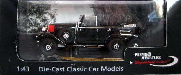 Signature 1:43 1938 Daimler-Benz Gelandewagen G4 Limousine Black #SIG43706B 