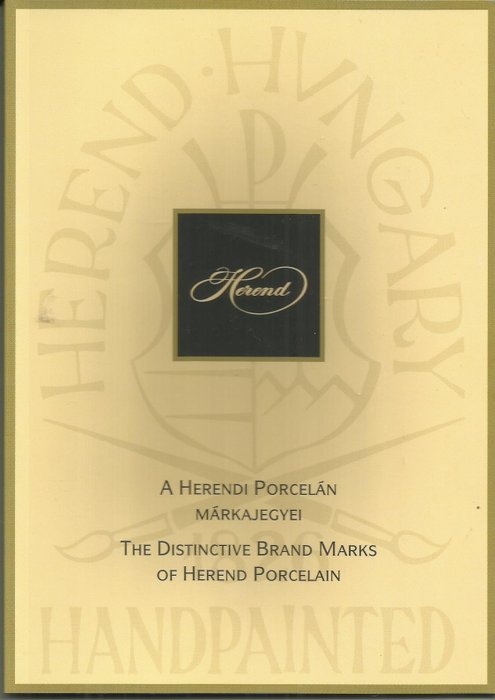 2 booklets "The Distinctive brand marks of Herend porcelain" - w języku angielskim i węgierskim - Papier