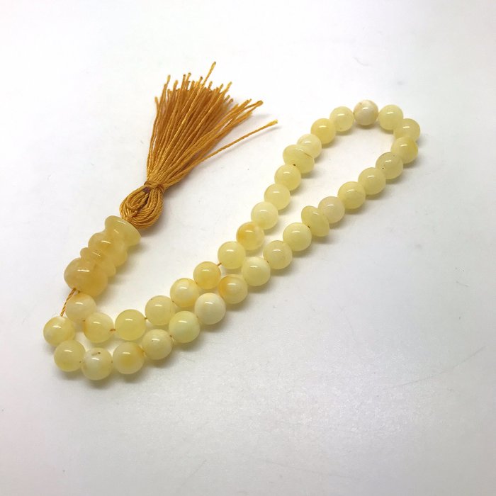Misbaha tesbih prayer rosary beads - Amber, natural untreated - Catawiki
